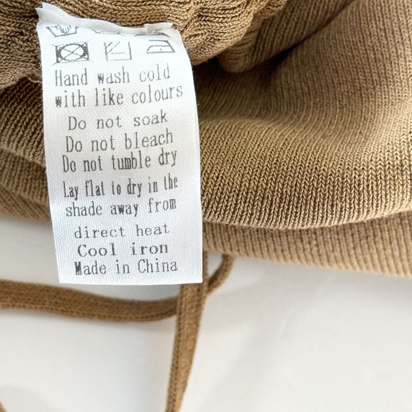 Lioness Military Minds Ruched Mini Bodycon Adjustable Tank Dress Sz XL, Camel - Picture 10 of 12